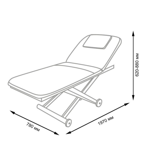 Массажный стол Элеганс МД - 3329 (бежевый №90/190)