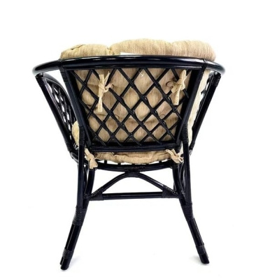 IND Кресло Багама 1 венге подушка бежевая 