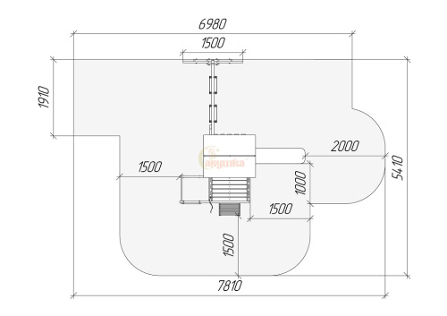 Детская площадка для дачи Савушка TooSun 3