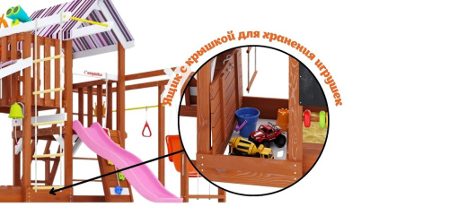 Детская площадка для дачи Савушка TooSun 14 розовый