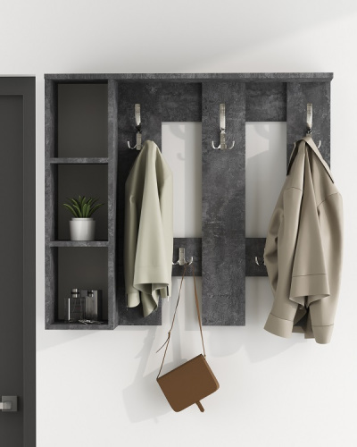 Вешалка настенная Артём-Мебель СН-100.43 бетон спаркс 