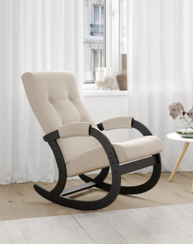 Кресло-качалка Leset Аура венге ткань V18