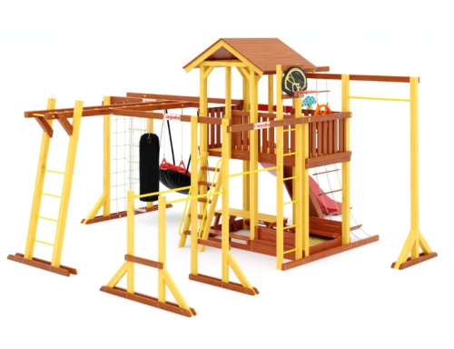Детская спортивная площадка для дачи Савушка Семейная COMFORT