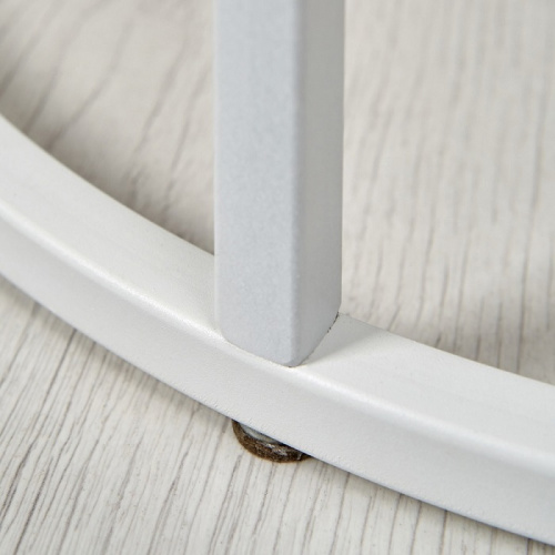 Стол журнальный МеталлАрт М001 черный мрамор белый 