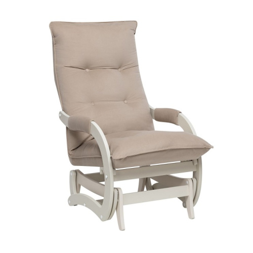 Кресло-маятник Leset Луно слоновая кость Velur V18