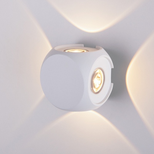 Бра уличное Elektrostandard 1504 Techno Led Cube белый