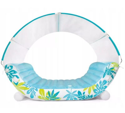 Надувной мега матрас с навесом Тропический лаундж Intex 56294EU
