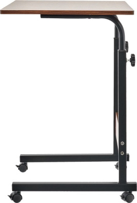 Стол многофункциональный на колесах 60x40 см РОЛЛ темное дерево 