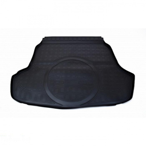 Коврики для багажника Hyundai Sonata LF SD с выступом Черный