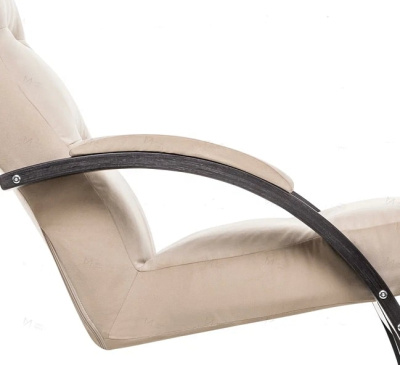 Кресло-качалка Leset Милано венге текстура Velur V18