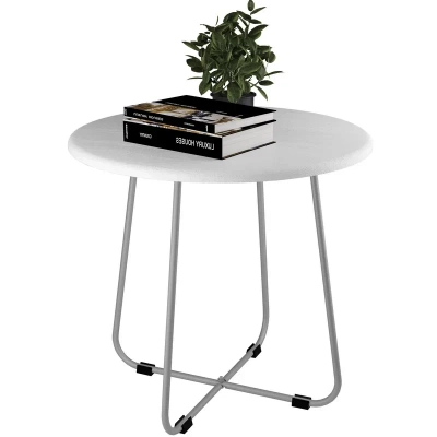 Стол журнальный BeautyStyle 14 белый металлик 