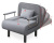 Кресло-кровать Токио 80 серый 