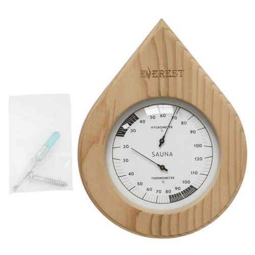 Термогигрометр EVEREST Капля кедр (TG-05)