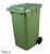 Контейнер для мусора Эдванс 240л с крышкой зеленый