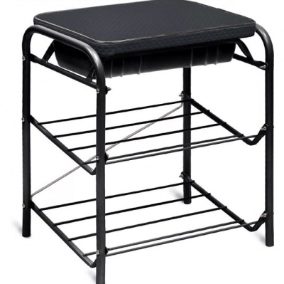 Банкетка с мягким сиденье и ящиком NIKA БП1 черный 