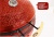 Керамический гриль-барбекю 24 дюйма CFG CHEF красный 61 см