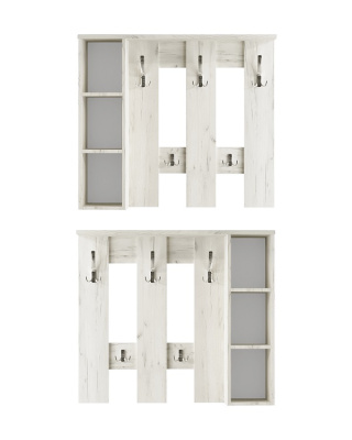 Вешалка настенная Артём-Мебель СН-100.43 дуб крафт белый 