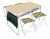 Комплект складной мебели Ника ССТ-К3 кофе с молоком сафари