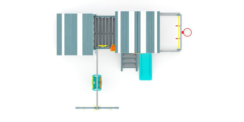 Детская спортивная площадка для дачи Савушка Baby Play 12 Индиго
