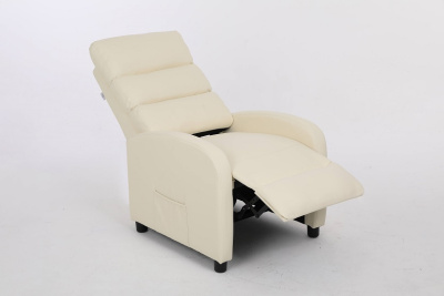 Кресло вибромассажное CALVIANO 2164 бежевая экокожа 