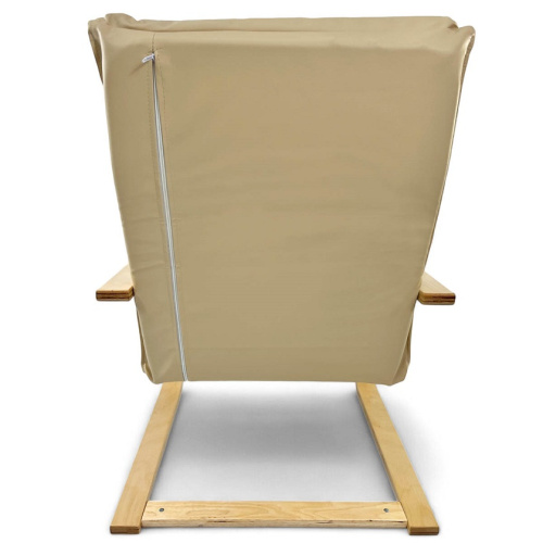 Кресло-качалка Calviano Soft 1 светло-бежевое PU