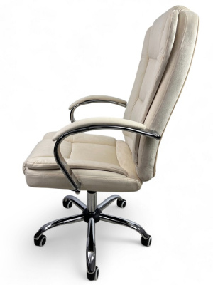 Кресло с регулировкой высоты Calviano Bravo бежевый велюр 