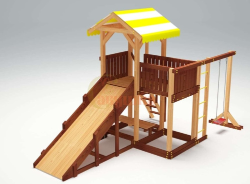 Детская спортивная площадка для дачи Савушка 4 Cезона 5