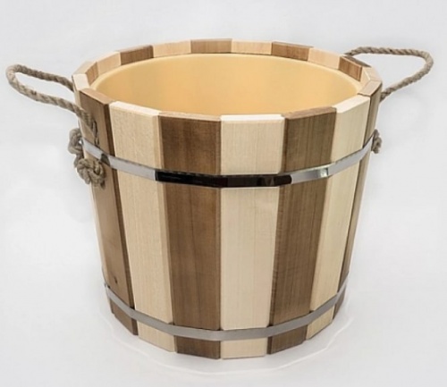 Запарник 16 л Зебра липа с пластиковой вкладкой