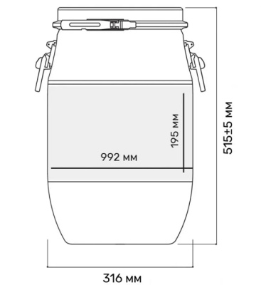 Бочка Open Top 30 л