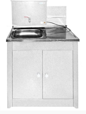 Умывальник Акватекс с водонагревателем  ДУЭТ белое золото