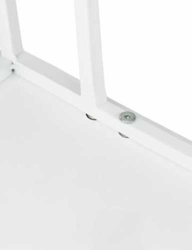 Стол приставной МеталлАрт М007 белый мрамор белый 