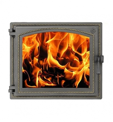 Дверка ВЕЗУВИЙ каминная 240 (Бронза)