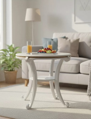 Стол журнальный Глория С Л молочный дуб 