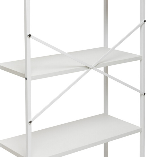 Стеллаж Leset Стилвуд 24 широкий 4 полки белый 