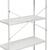 Стеллаж Leset Стилвуд 24 широкий 4 полки белый 