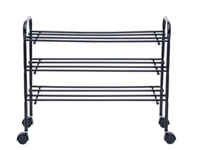 Обувница Leset Комо 3 с колёсами черный 