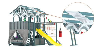Детский спортивный комплекс для дачи Савушка PlayHouse-4