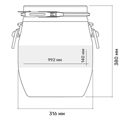 Бочка Open Top 20 л