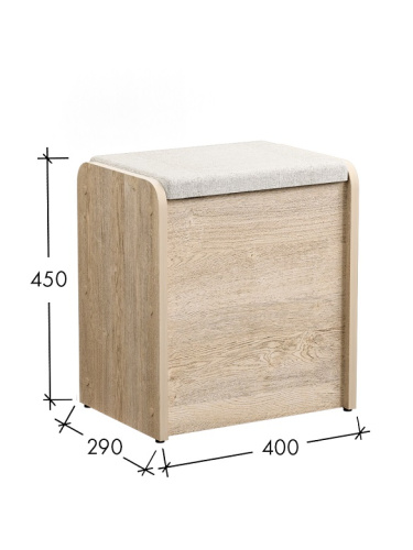 Банкетка Жасмин СН-122.12 дуб экспрессив песочный 