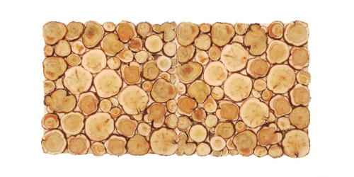 Панно из спилов можжевельника 3D 1000х500мм