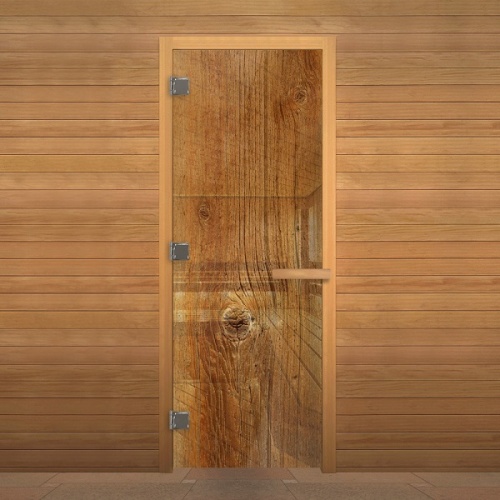 Дверь стеклянная Декор ДЕРЕВО Стандарт 1900х700 Осина