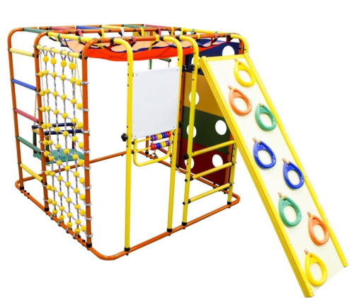 Детский спортивный комплекс Кубик У Плюс оранжевый радуга