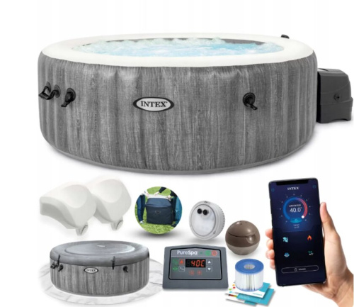 Бассейн-джакузи Intex Greywood Deluxe 216x71 см (28442GN)