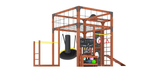 Детская площадка для дачи Савушка КУБ-2 Махагон