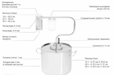 Дистиллятор бытовой Helicon Magnat 12л