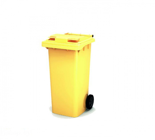 Мусорный контейнер 120 л (желтый)