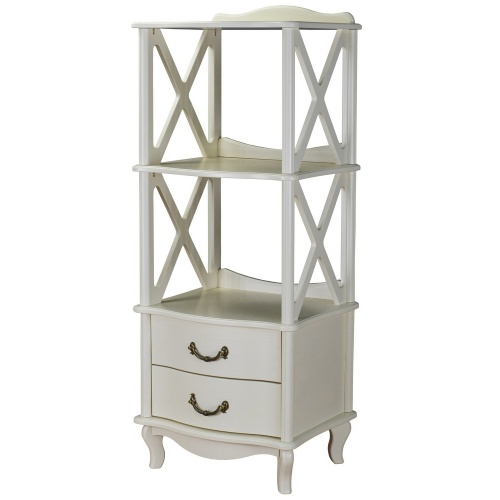 Этажерка Джульетта 2 уровня Л дуб шампань