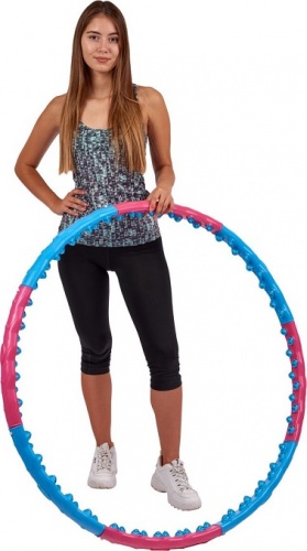 Обруч массажный с 80 силиконовыми шариками с магнитами