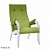Кресло для отдыха Модель 701 Verona apple green сливочный