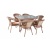 Комплект мебели Deco 6 с прямоугольным столом капучино